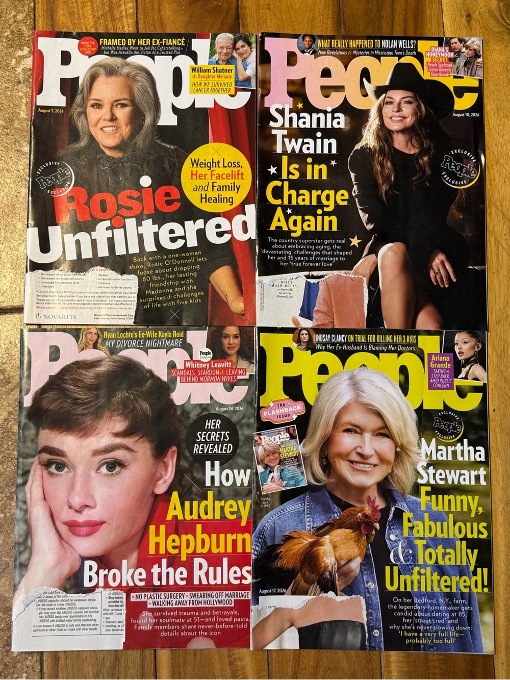 August People Magazine Bundle (4)